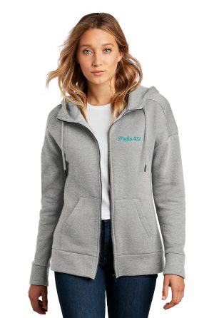 District® Women’s Perfect Weight® Fleece Drop Shoulder Full-Zip Hoodie