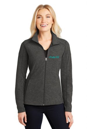 Port Authority® Ladies Heather Microfleece Full-Zip Jacket